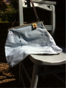 This beautiful blue bag with detailing is now on sale. WAS £47, NOW £17.